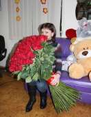 101 гигантская Красная роза 120 см