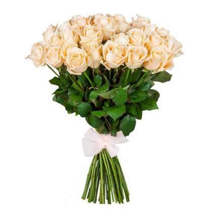 21 кремовая роза 90 см  купить в Москве по цене 4200 руб с доставкой - Bella Roza