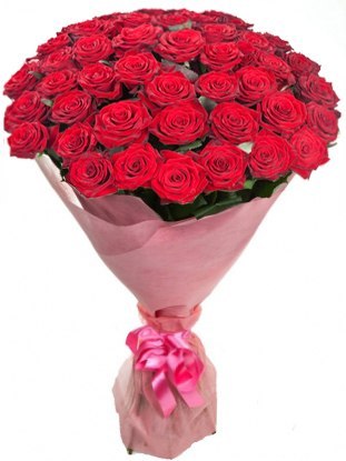 51 красная роза Гран При 70 см купить в Москве по цене 4990 руб с доставкой - Bella Roza