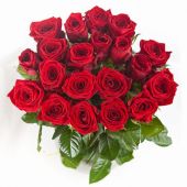 25 красных роз  "Ред Наоми" 70 см