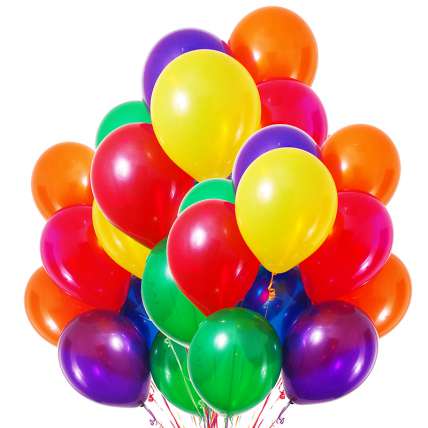 25 воздушных шариков с гелием купить в Москве по цене 2900 руб с доставкой - Bella Roza