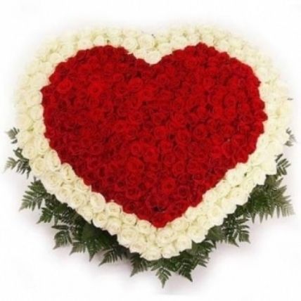 Сердце из 251 розы купить в Москве по цене 18690 руб с доставкой - Bella Roza