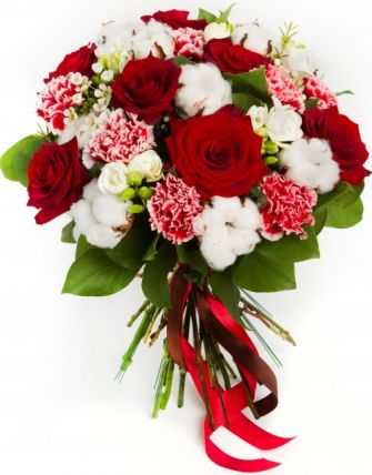 Букет роз Брусника купить в Москве по цене 5090 руб с доставкой - Bella Roza