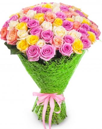 Букет 71 роза (70см) купить в Москве по цене 5490 руб с доставкой - Bella Roza