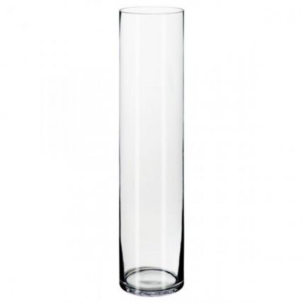 Длинная стеклянная Высокая ваза 80см купить в Москве по цене 2500 руб с доставкой - Bella Roza