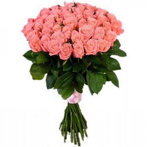 11 розовых роз Анна Карина 100 см
