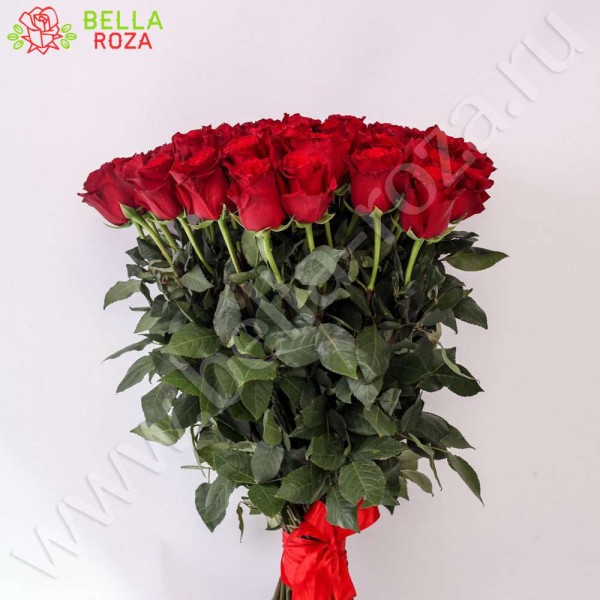 27 красных метровых роз (100 см)